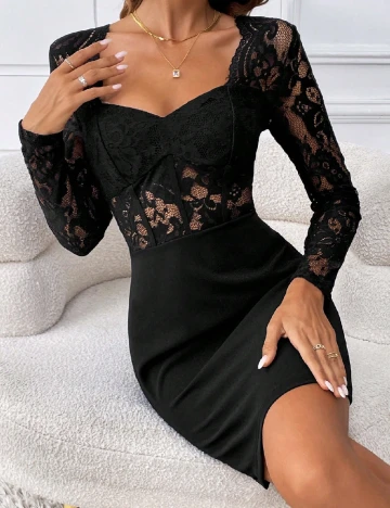 Rochie scurta SHEIN, negru Negru
