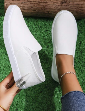Espadrile SHEIN, alb Alb
