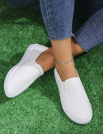 Espadrile SHEIN, alb Alb