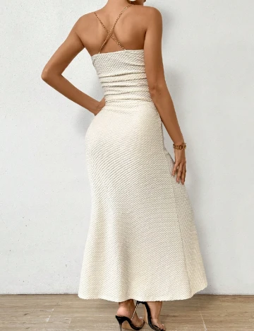 Rochie lunga SHEIN, crem Crem
