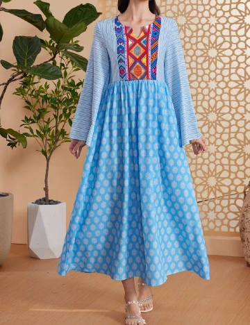 Rochie lunga SHEIN, albastru Albastru