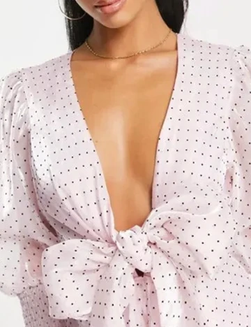 Rochie medie Collective The Label, roz Roz