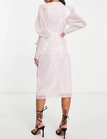 Rochie medie Collective The Label, roz Roz