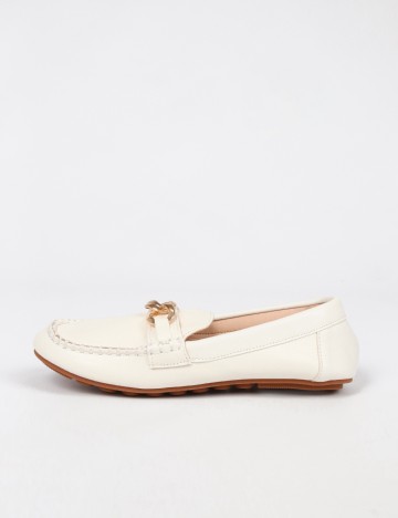 
						Mocasini SHEIN, alb