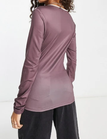 Bluza Urban Revivo, crem/mov Mov