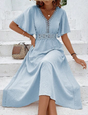 Rochie lunga SHEIN, albastru Albastru