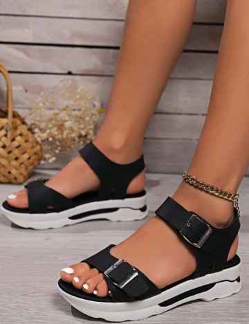 Sandale SHEIN, negru