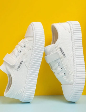 Adidasi Shein Kids, alb
