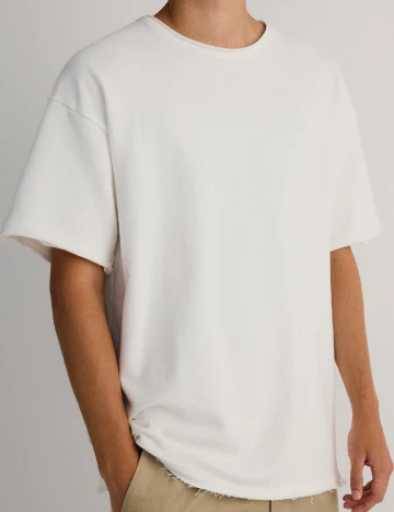 Tricou Oversize Reserved, alb