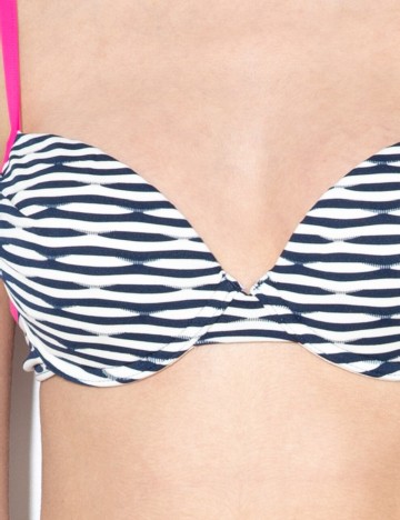 Sutien de baie Triumph, alb/bleumarin