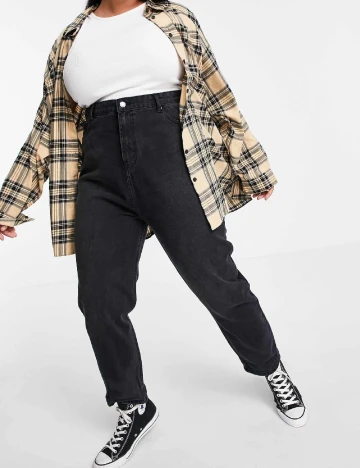 Blugi Don t think twice Curve, negru