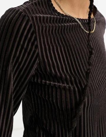 Bluza Urban Threads, maro inchis Maro