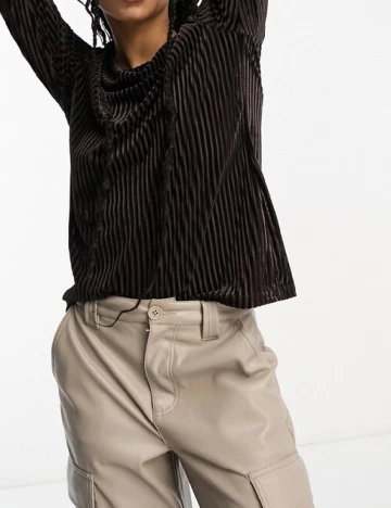 Bluza Urban Threads, maro inchis Maro