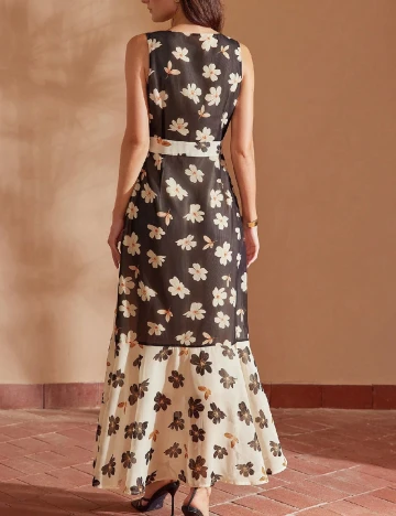 Rochie medie MOTF, crem Crem