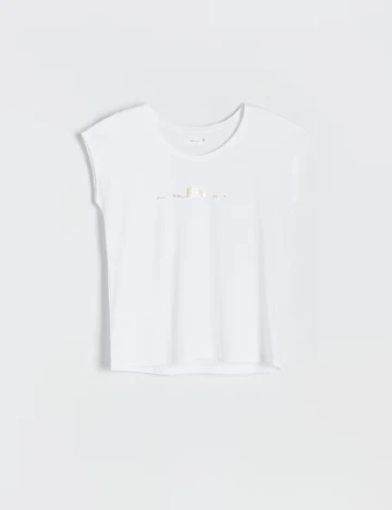 Tricou Reserved, alb