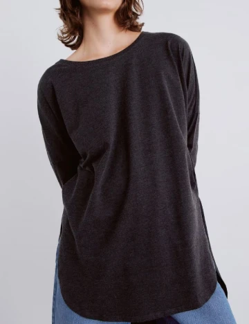 Bluza Oversize Reserved, gri inchis Gri