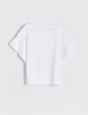 Tricou Oversize Reserved, alb
