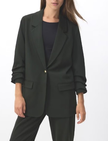 
						Sacou Reserved, verde inchis