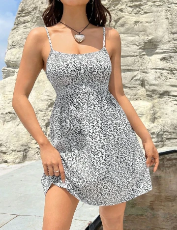 Rochie scurta SHEIN, alb