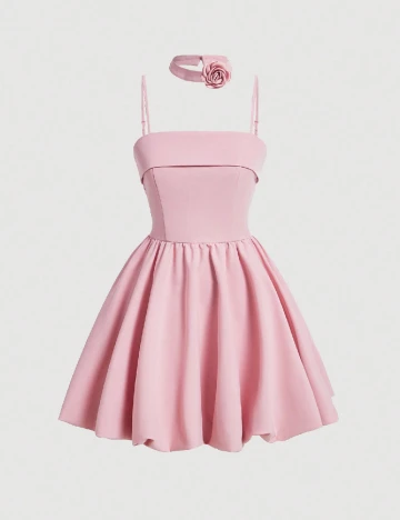 Rochie scurta SHEIN, roz Roz