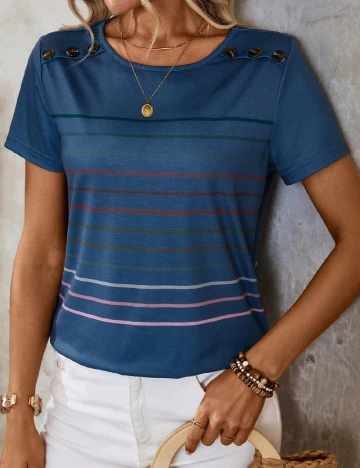 Tricou Emery Rose, albastru Albastru