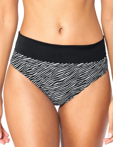 Chilot de baie Triumph, alb/negru