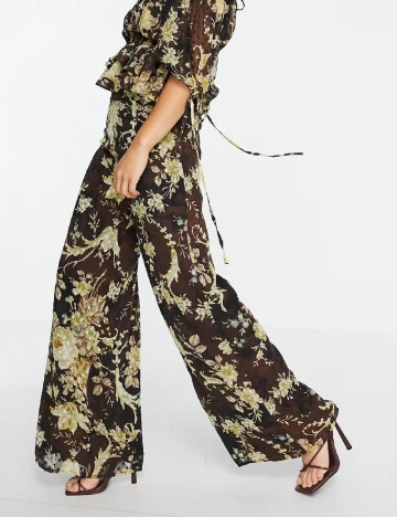 Pantaloni ASOS, maro Verde