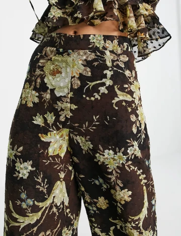 Pantaloni ASOS, maro Verde