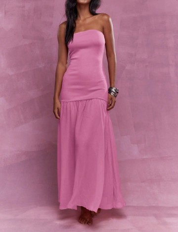 
						Rochie lunga Missguided, roz