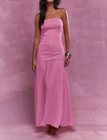 Rochie lunga Missguided, roz