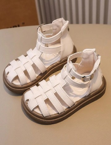 
						Sandale Shein Kids, alb