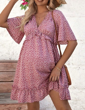 
						Rochie scurta SHEIN Maternity, roz