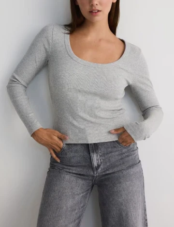 Bluza Reserved, gri deschis