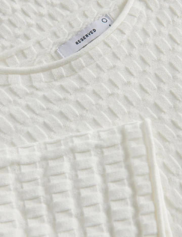 Tricou Reserved, alb