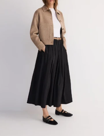 Fusta Reserved, negru Negru