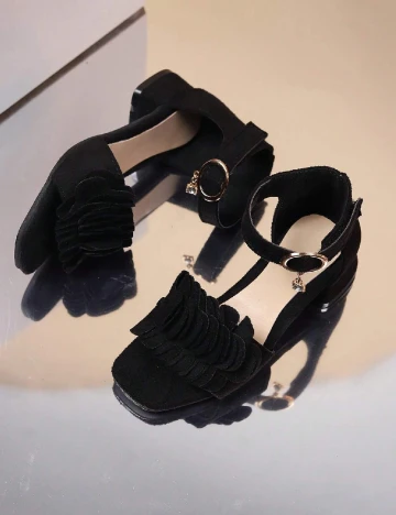 Sandale Shein Kids, negru