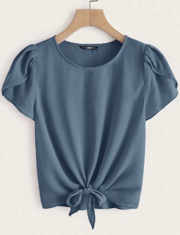 Bluza SHEIN, alb Albastru