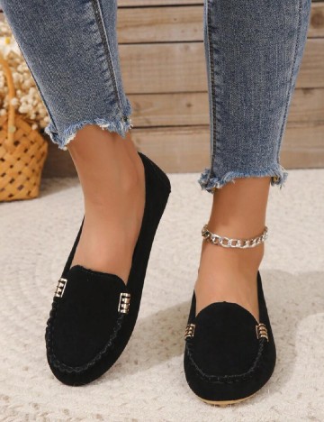 
						Mocasini SHEIN, negru