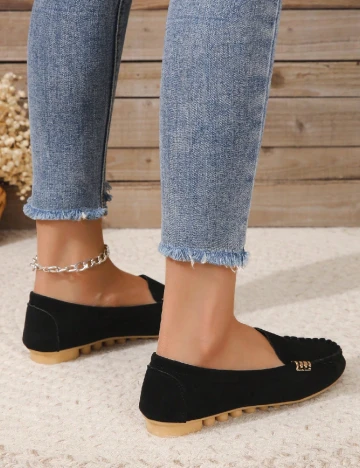 Mocasini SHEIN, negru Negru