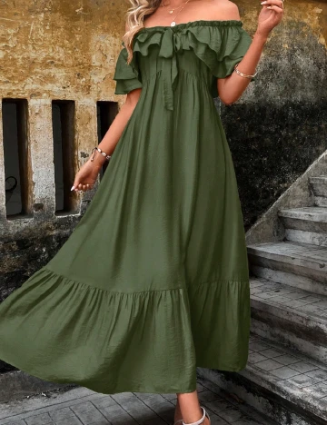 Rochie medie SHEIN, verde Verde