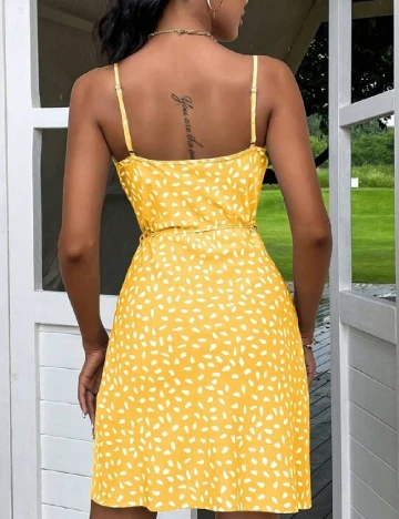 Rochie scurta SHEIN, galben Galben