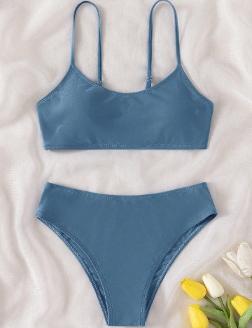 Costum de baie Shein Kids, albastru