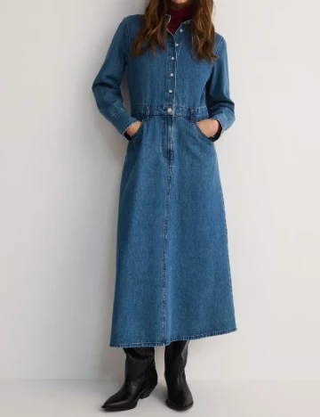 Rochie lunga Reserved, albastru Albastru