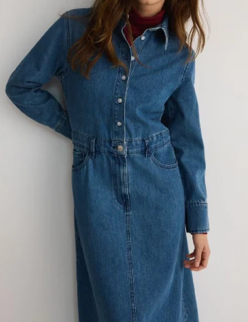 Rochie lunga Reserved, albastru Albastru