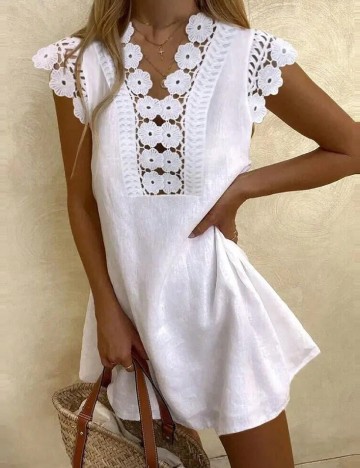
						Rochie scurta SHEIN, alb