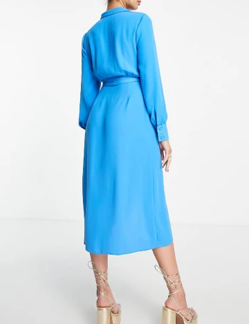 Rochie medie ASOS, albastru