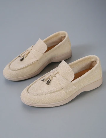 Mocasini SHEIN, crem Crem