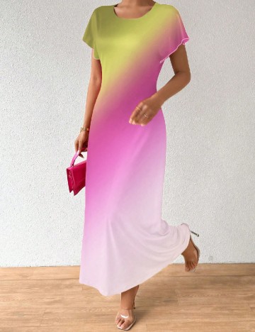 
						Rochie lunga SHEIN, mix culori