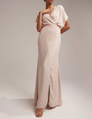 Rochie lunga ASOS, roz pal