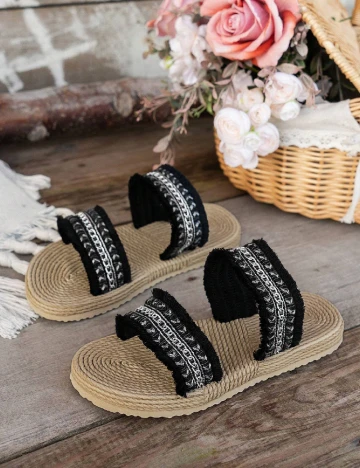 Slapi SHEIN, negru